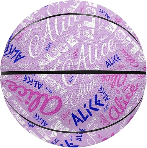 Baloncesto personalizado con nombre, nombre impreso, regalo deportivo personalizado tamaño 7 (29.5 pulgadas) tamaño 5 (27.5 pulgadas), regalo de