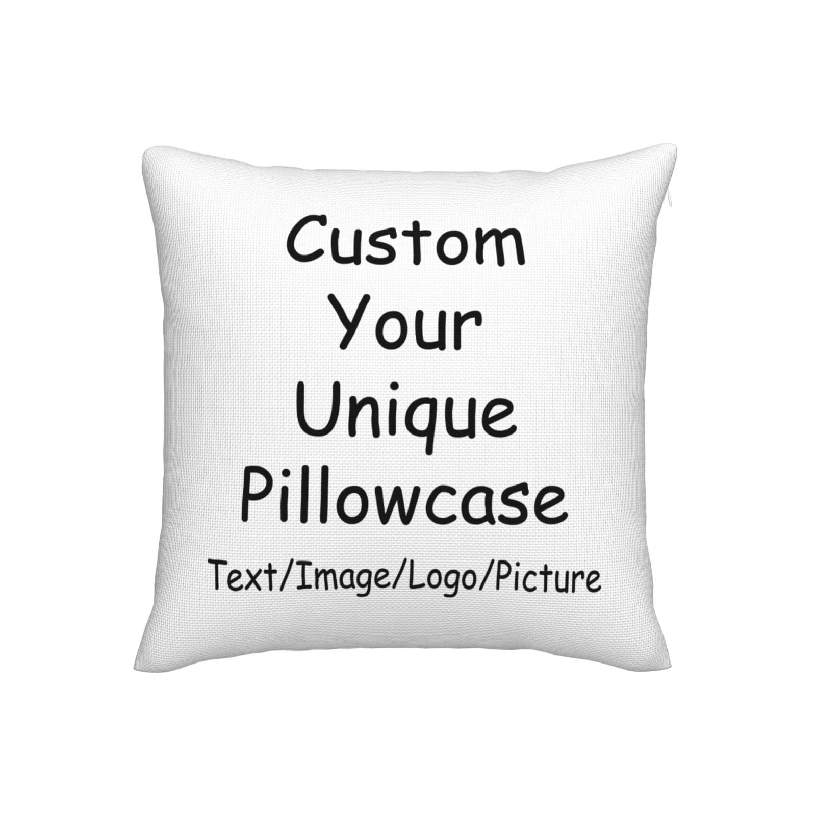 Custom Decorative Pillowcase Personalized Two-Sides Design Photo or Text Pillow Covers Customized Pillowcase Gifts