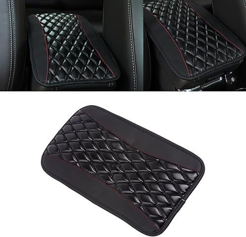 Miniatura 1 de Xotic Tech - Funda para reposabrazos de consola central protector de cuero con banda elástica flexible accesorios universales para la mayoría de