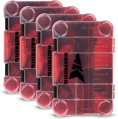 Miniatura 20 de KastKing Cajas de aparejos, caja de plástico, caja organizadora de almacenamiento de plástico con divisores extraíbles, almacenamiento de aparejos