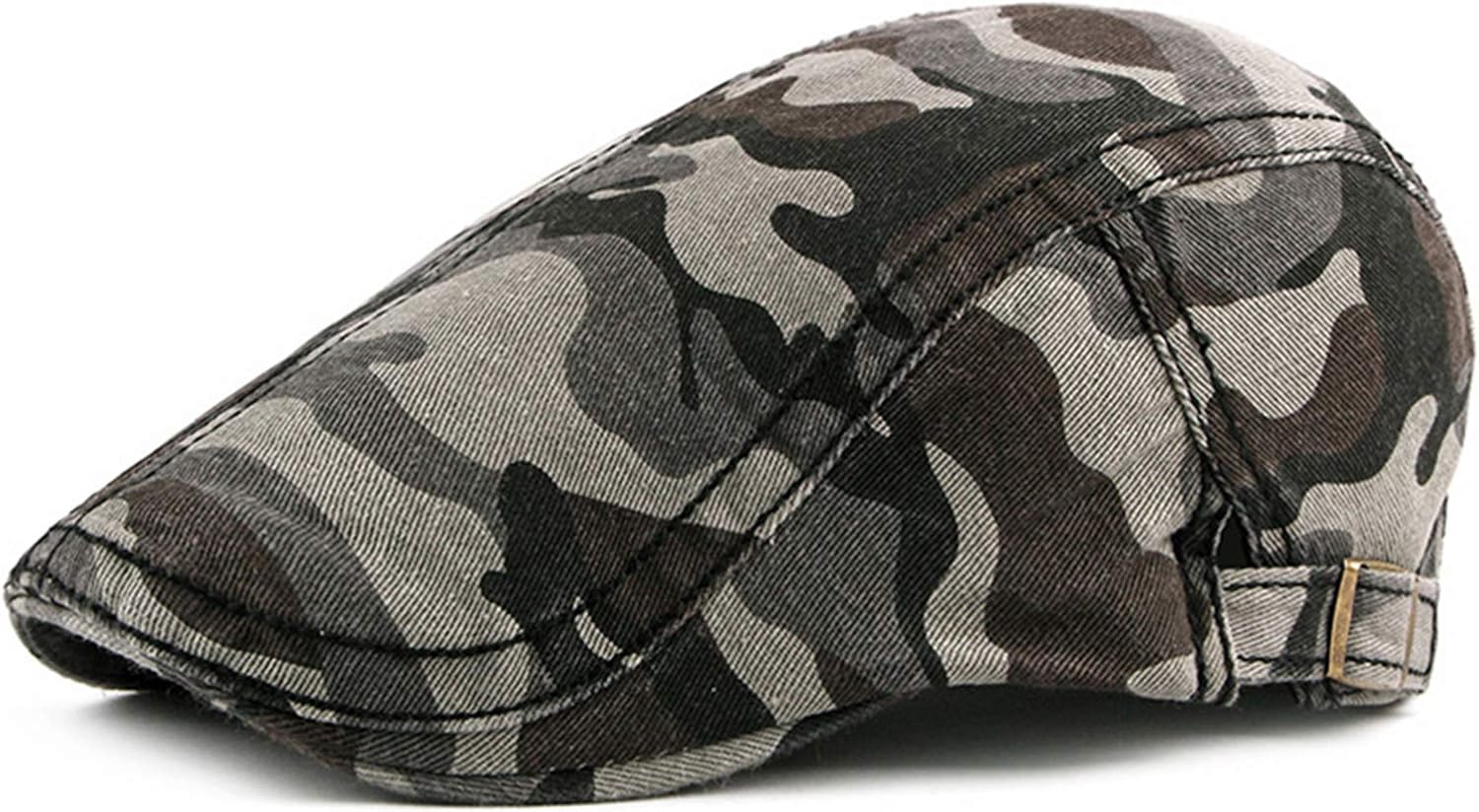 Idopy Men's Army Military Driving Ivy Hat Camouflage Newsboy Flat Cap Cabbie - Image 2