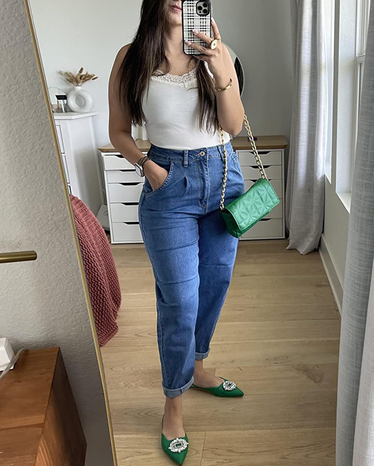 Vetinee Mom Jeans High Waisted Stretch Tapered Baggy Jeans for Women 3 71rmPn+s76L. AC SL1500