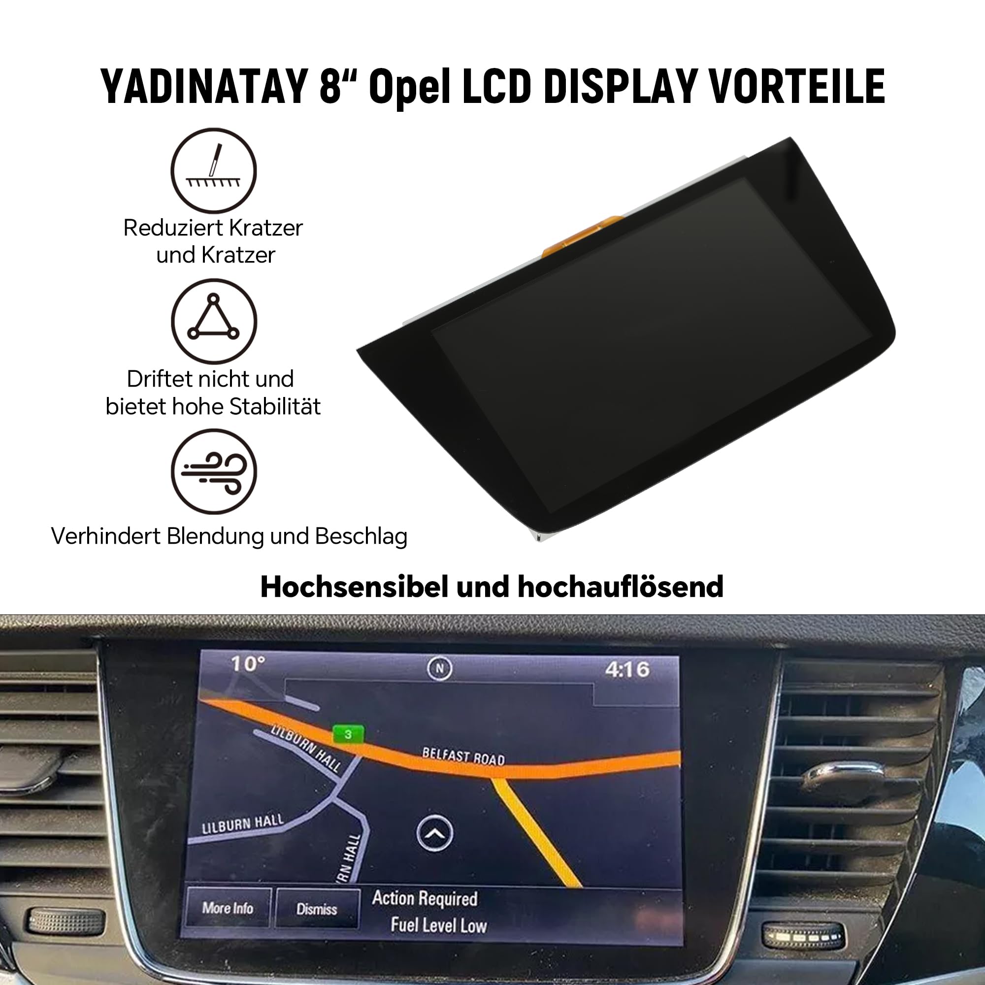 Display LCD Touch Screen per Opel Astra k Vauxhall Navi 900 Monitor GPS Navigation Digitalizzatore con telaio Auto LQ080Y5DZ06 LQ080Y5DZ10