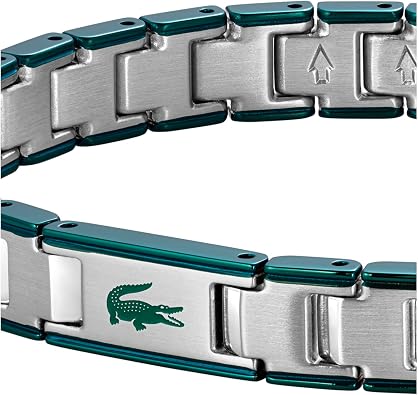 Lacoste Men's METROPOLE EDGE Collection Link Bracelet in Stainless Steel