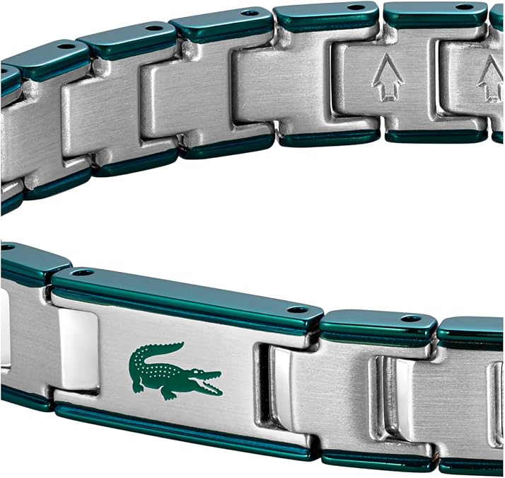 Lacoste Men's METROPOLE EDGE Collection Link Bracelet in Stainless Steel