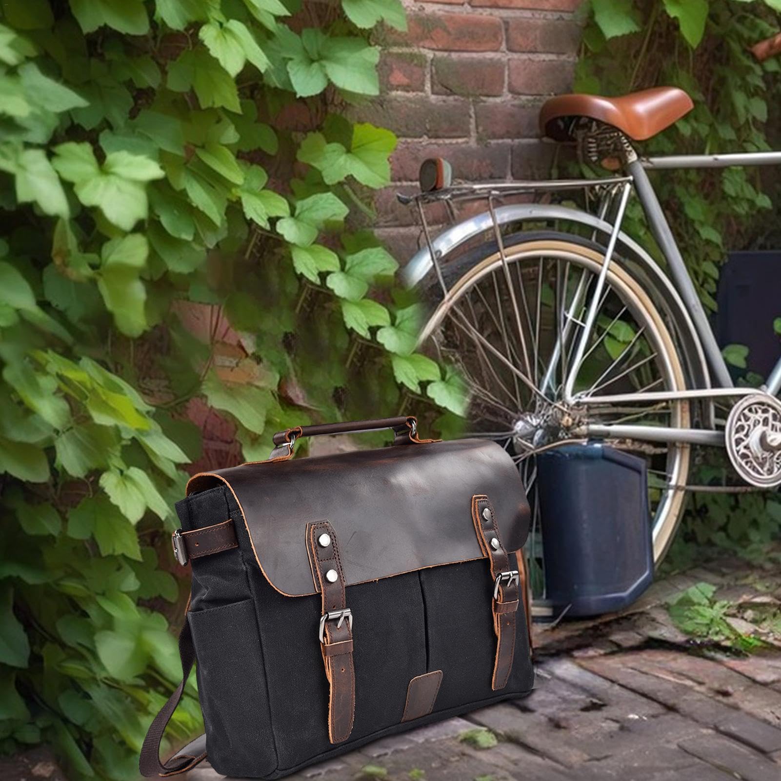 Sac de Selle Vintage à Suspendre sur Le côté, sacoches étanches pour Moto | sac de rangement pour outils de moto, sac de selle de montagne de route, sac de moto vintage étanche