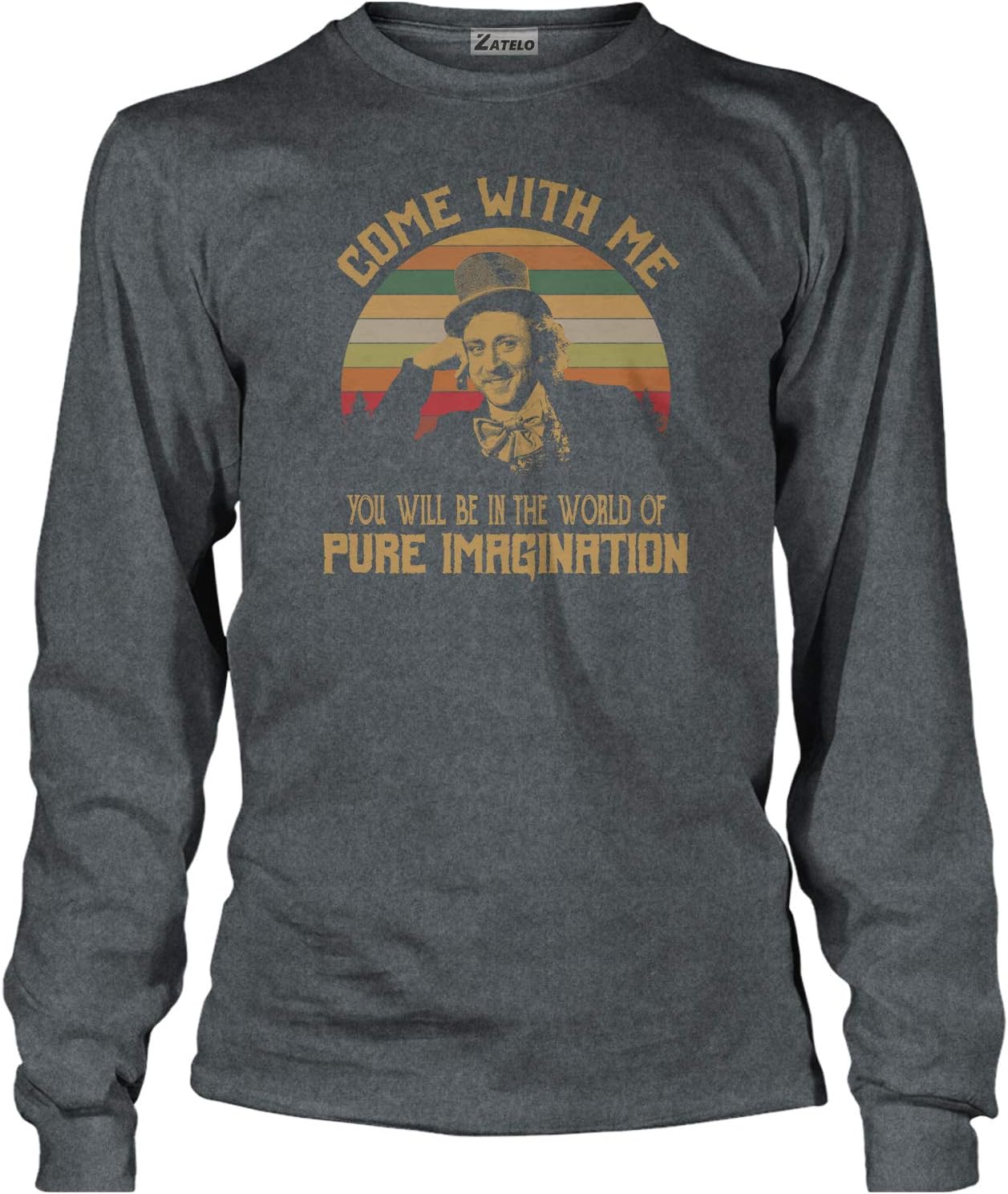 Come with ME You Will BE in The World of Pure Imagination - Vintage Retro T-Shirt