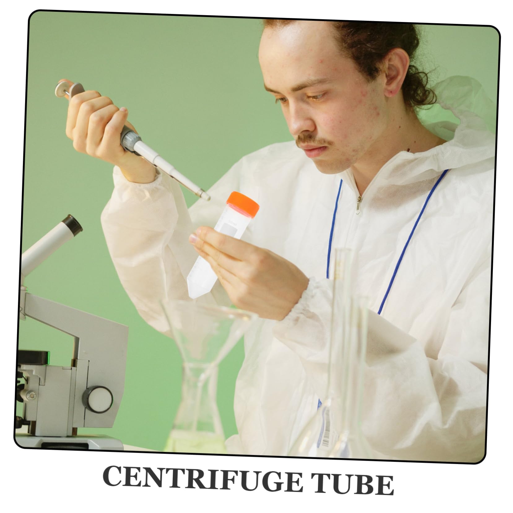 ULTECHNOVO 75 Piezas Tubo De Centrífuga Graduado Tubos Transparentes De Prueba Tubo De Ensayo Tubos De Centrífuga Tubos De Ensayo Con Tapas Tubos De Ensayo De Plástico El Plastico