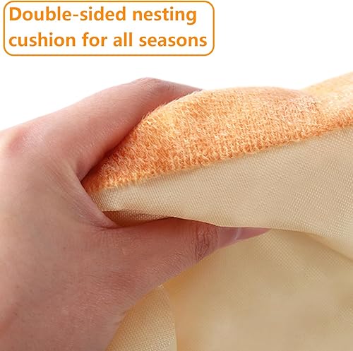 Miniatura 35 de Cama de conejo, cama de conejo gruesa y suave con alfombrilla extraíble, lavable a máquina, camas de conejillo de indias acogedoras y cálidas