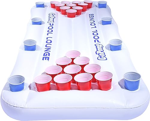 GoPong Inflable para piscina de beer-pong Inflable social blanco