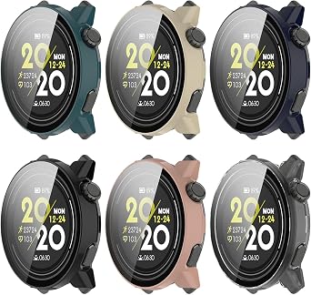 Screen Protector Compatible with COROS PACE 3 Smartwatch Case Scratched Full Protection 6Colors
