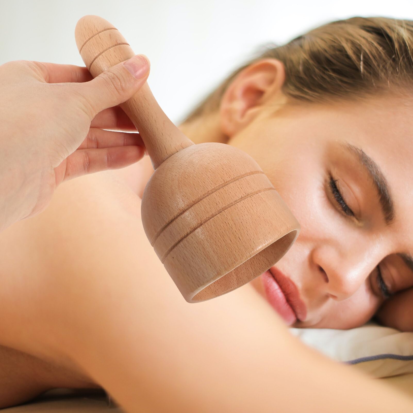 Amazon.com: DOITOOL Handheld Wood Massage Cup Wooden Swedish