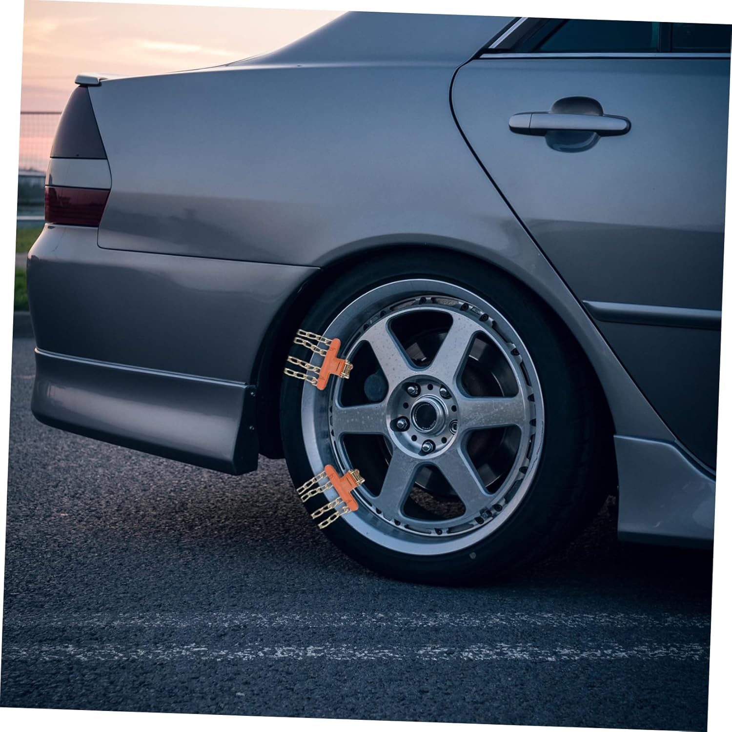 4pcs Snow Socks for Tires Nonslip Car Tyre Chains Sturdy Wheel Chains for Snow Car Suv Auto Tire Ice