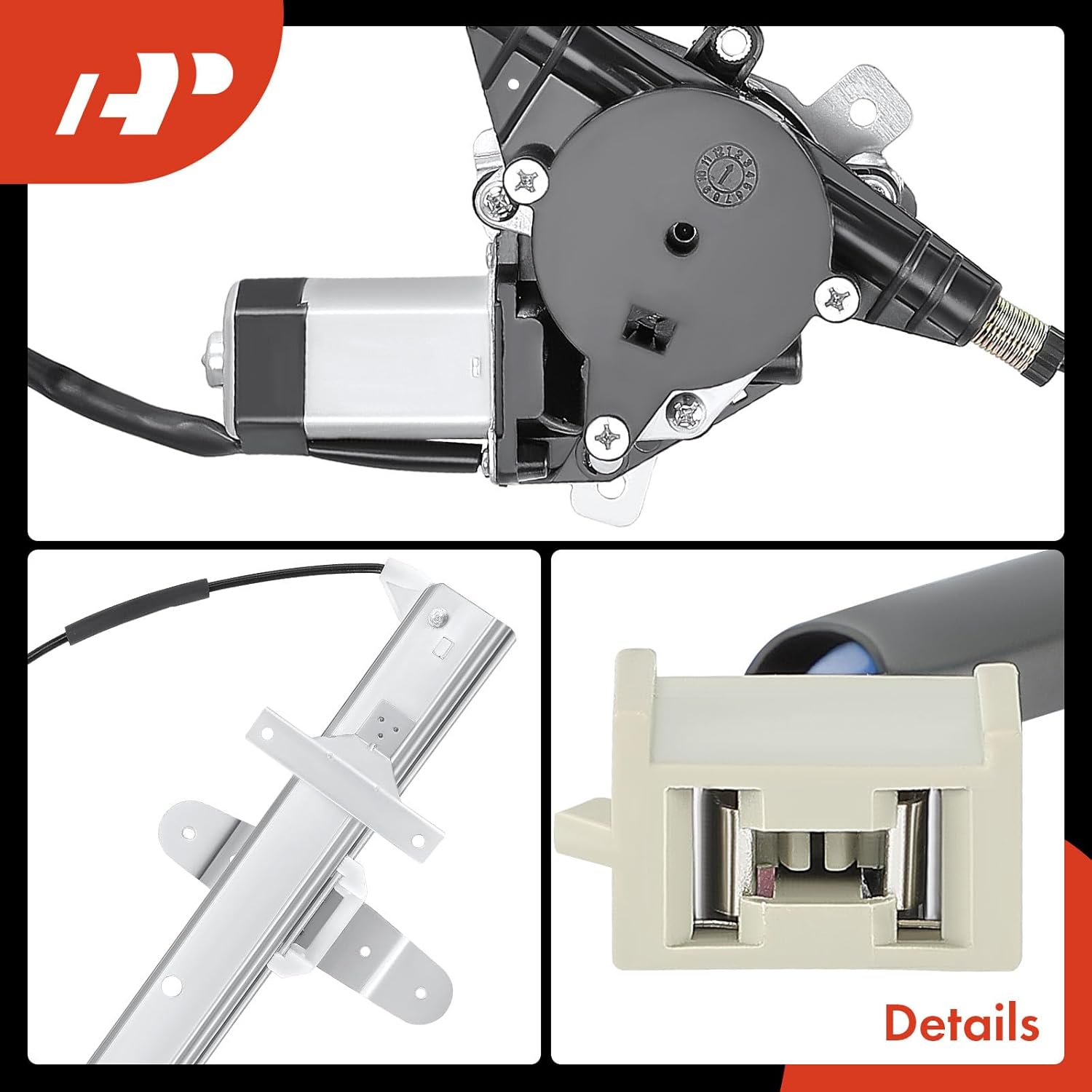 A-Premium Power Window Regulator with Motor Compatible with Mercury Grand Marquis Marauder Ford Crown Victoria Rear Left Driver Side