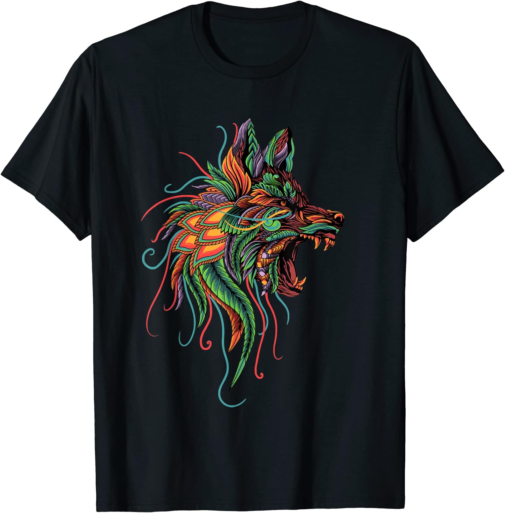 Wolf Decor omate onate wolf art T-Shirt