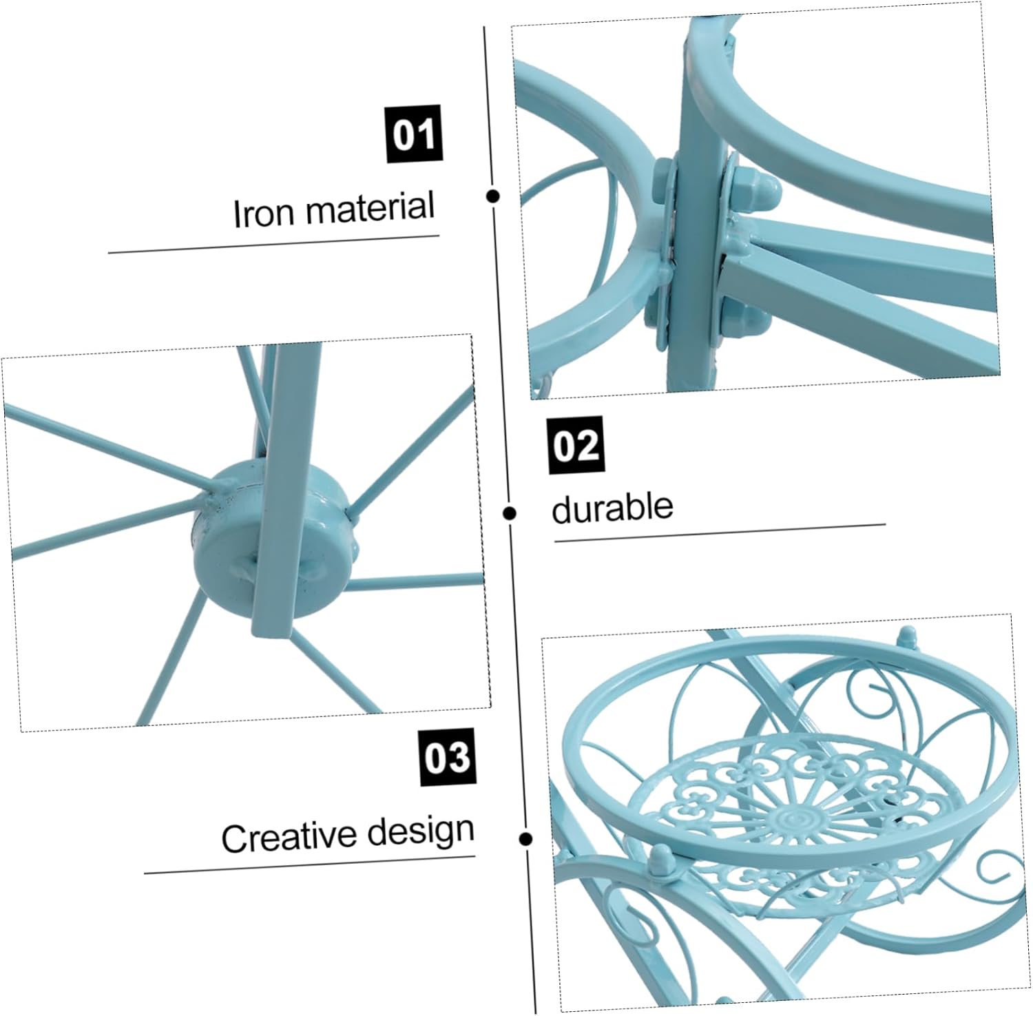 Iron Green Plant Rack Flower Stand Bike Shaped Flowerpot Holder Outdoor Plant Holders Lovers