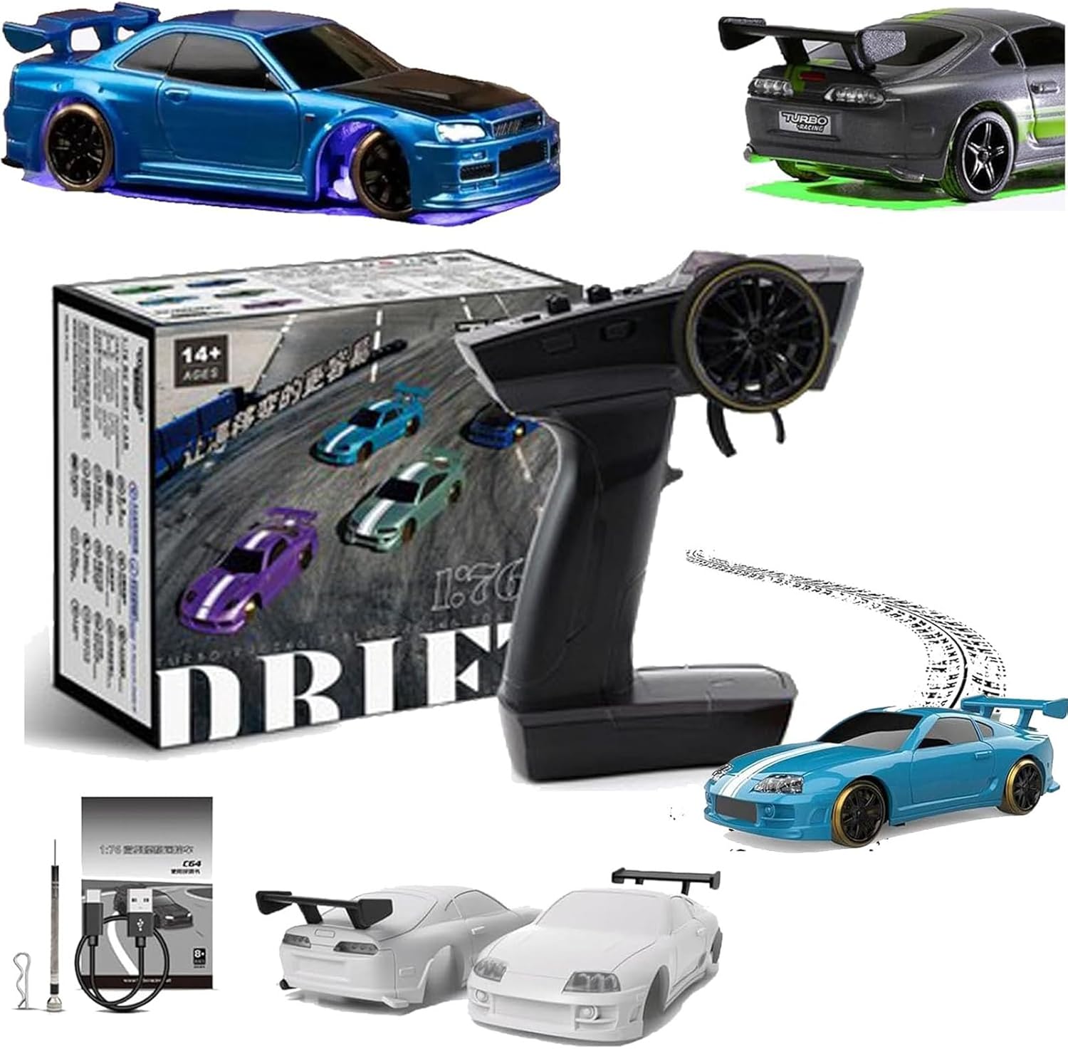 Drifty Boyz Rc Car, Drifty Boyz Rc Car Mini, 1/76 Drifty