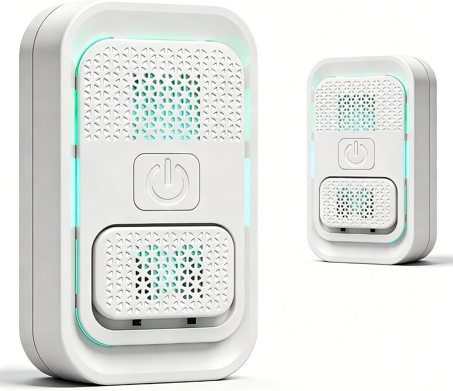 Plug In Air Ionizer - Anion Air Purifier for Home Bedroom Office, Small Mini Quiet, Portable Air Freshener for Odor, Dust, Pets Smell, White