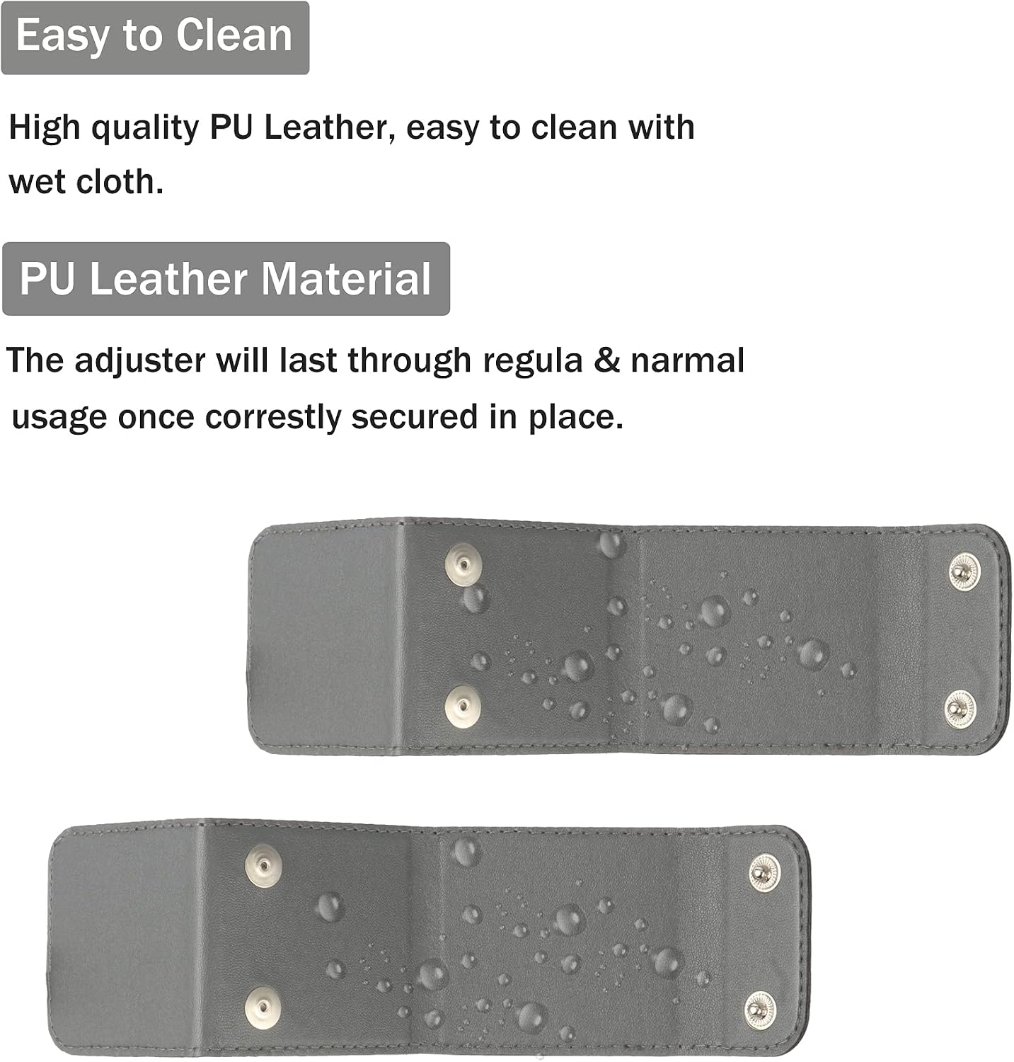 JUSTTOP Seat Belt Adjuster, 2 Pack Universal Vehicle Seat Belt Cover Clips, Comfort Auto Shoulder Neck Protector Strap Positioner Locking Clip-Grey
