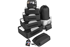 Veken 8 Packing Cubes for Suitcases | Carry-On Travel Essentials