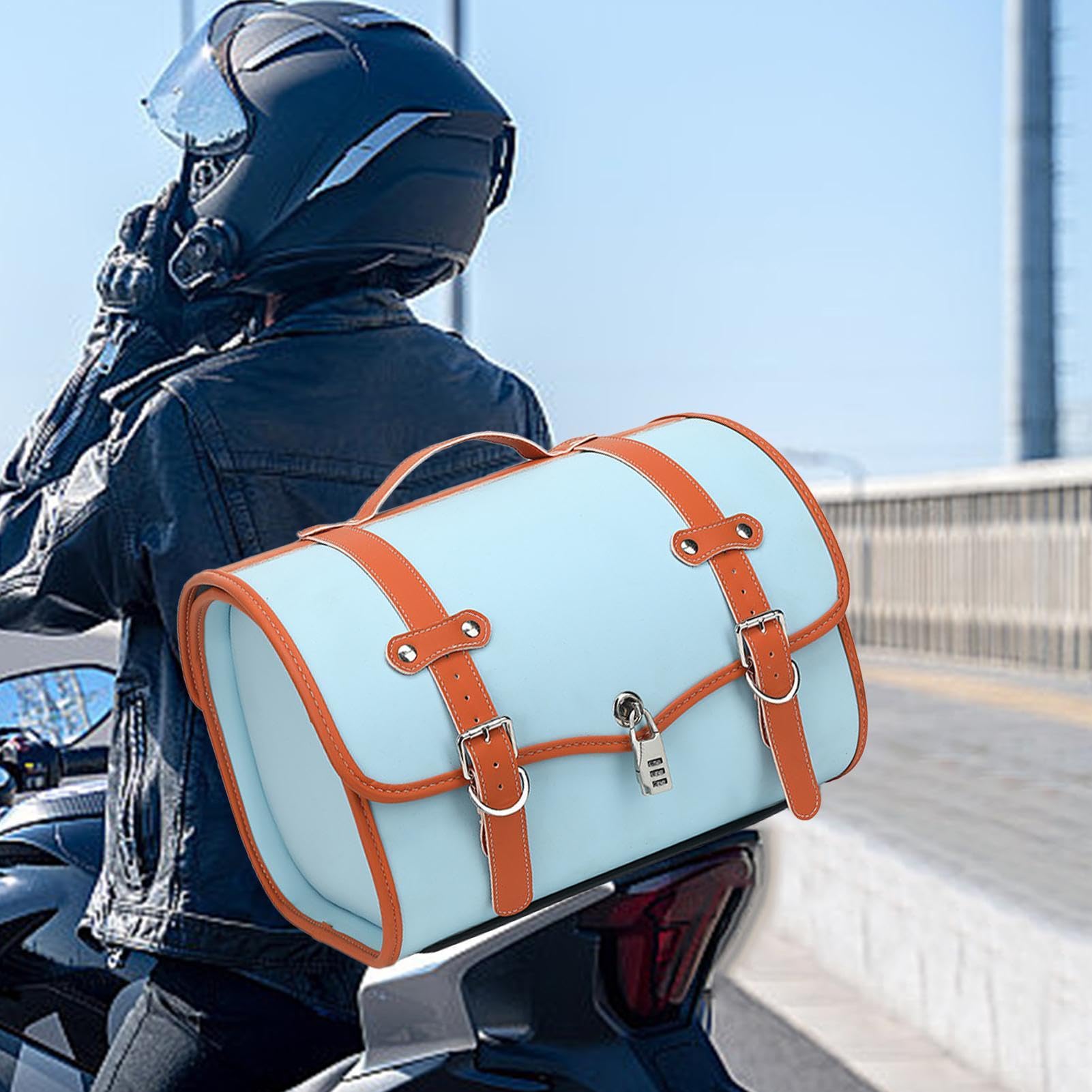 MotorTail Taschen, 33L Wasserdichter Rücksitz-Rucksack, Motorrad | Hecktasche, Outdoor-Sport, MotorTool-Tragetasche für Lagerung & Reisen