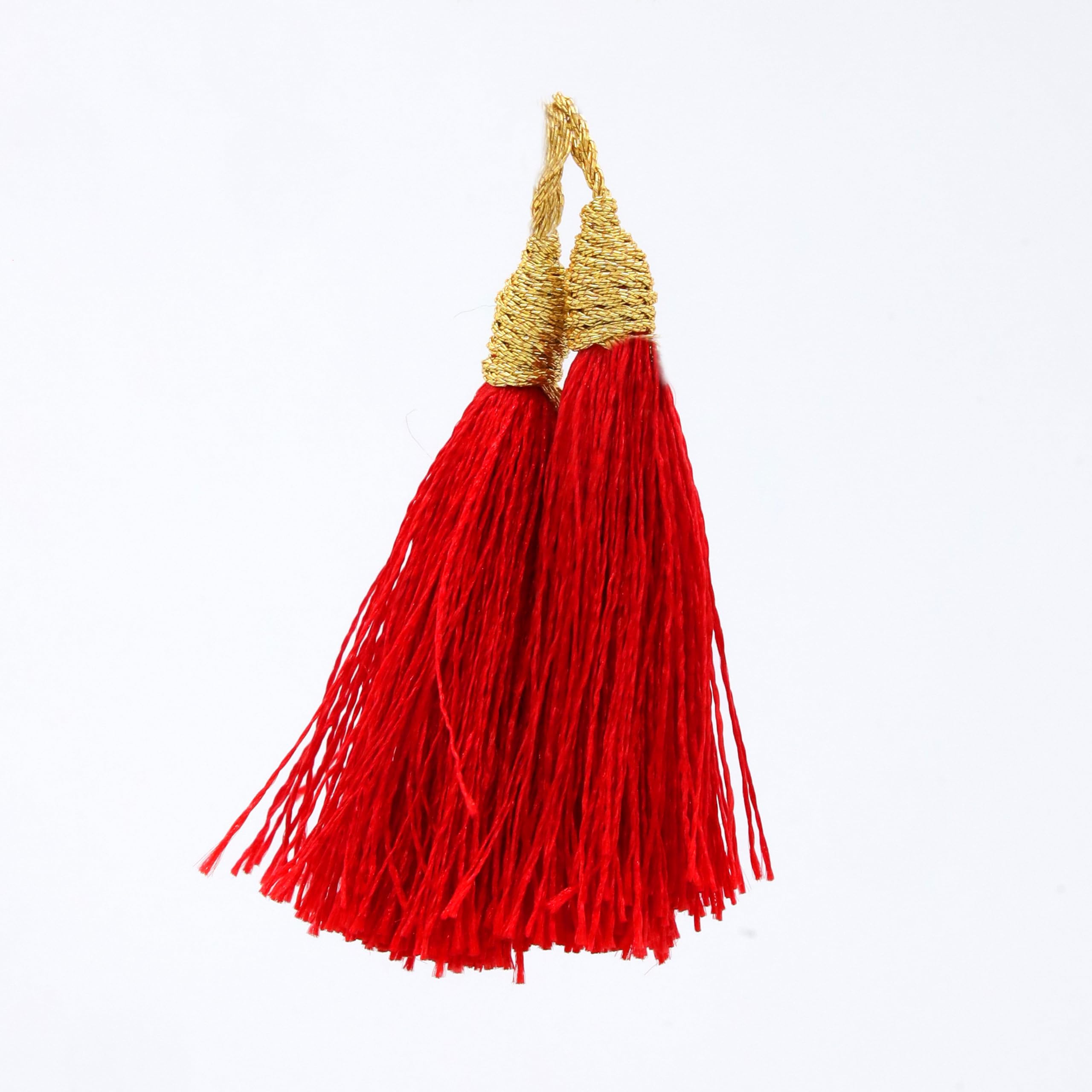 Pack of 12 Colorful Tassels, 11 Shades for Jewellery, Keychains, Sarees, Dresses, Home Decor, Accessories, Crafting 2