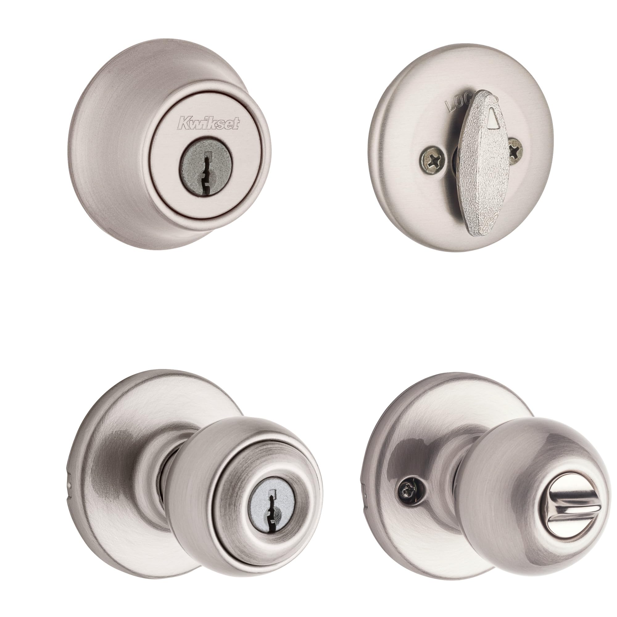 Kwikset 96900-320 Polo Entry Knob and Deadbolt Combo