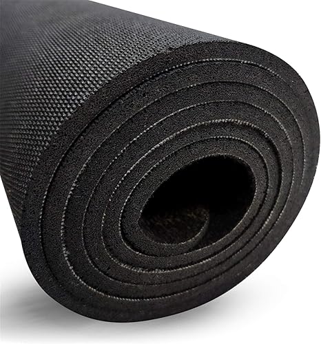 Miniatura 8 de ABREEZE Alfombra negra antideslizante para lavandería, alfombra de goma duradera, alfombra de área negra, alfombra de entrada, alfombra de granja,