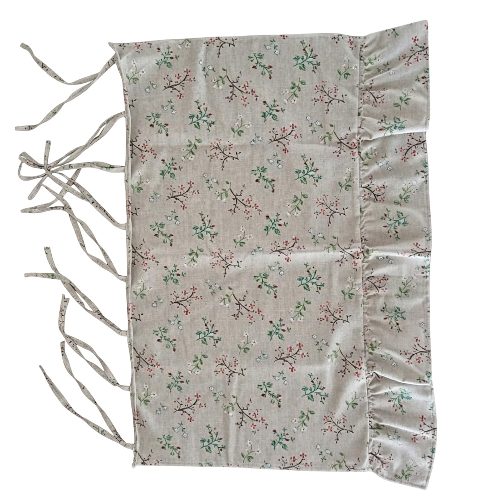 alloneslife Practical Half Curtain and Cover Constructed From Cotton Linen for Kitchen Deck Kitchen Accessory