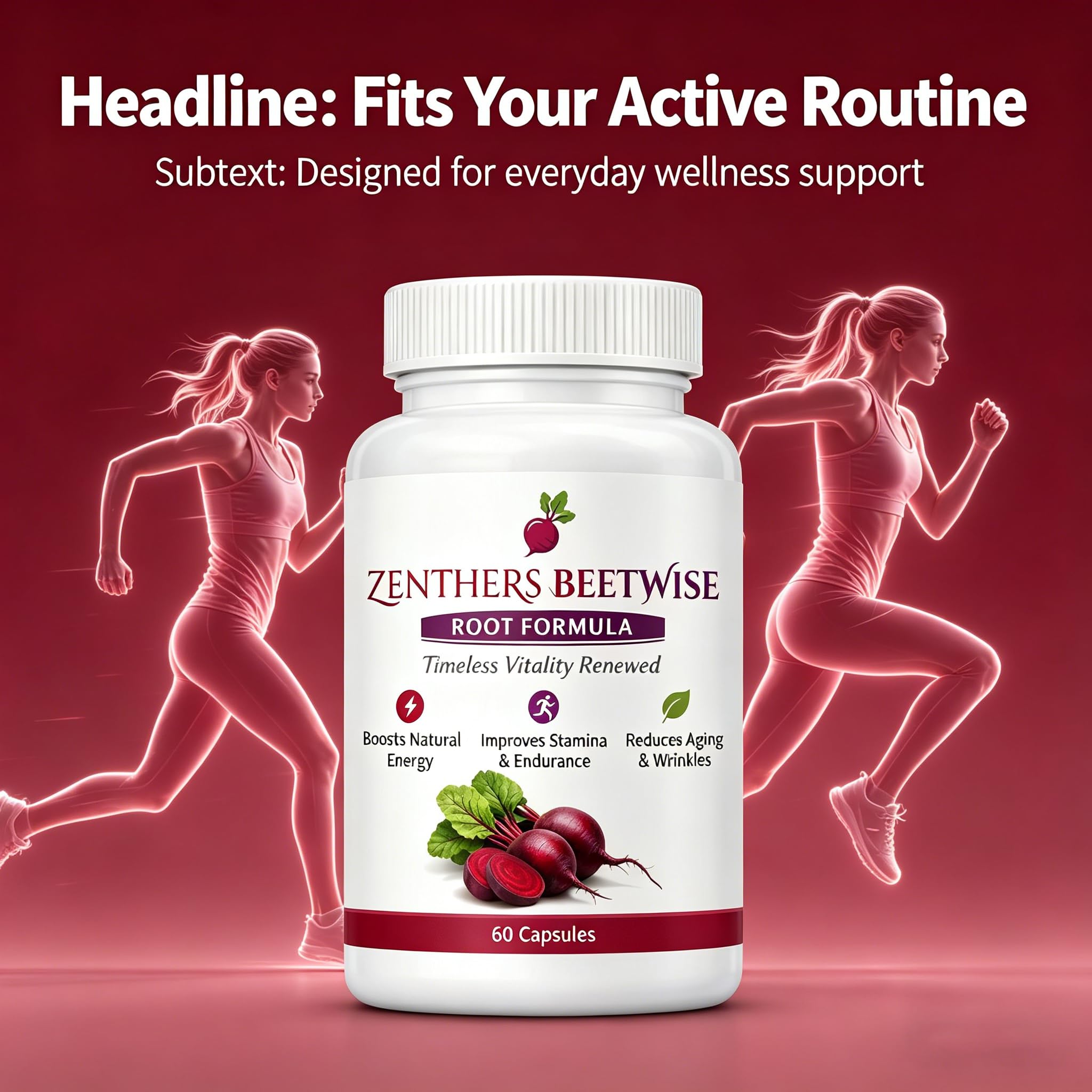 1PcsZenthers Beetwise Cold Pressed 400mg, Beetwise by Zenthers, Concentrated Beetroot, Natural Beetroot Supplement Formula,Vegan, 60 Capsules — Amazon image 4