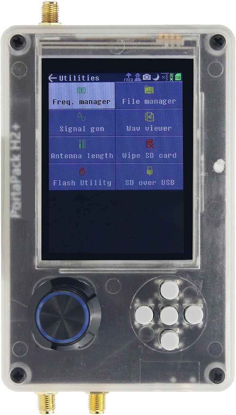 V1.8.0 Upgraded PortaPack H2 3.2" LCD Screen SDR Radio Kit Plastic Shell Finished 7 Antennas & USB Cable