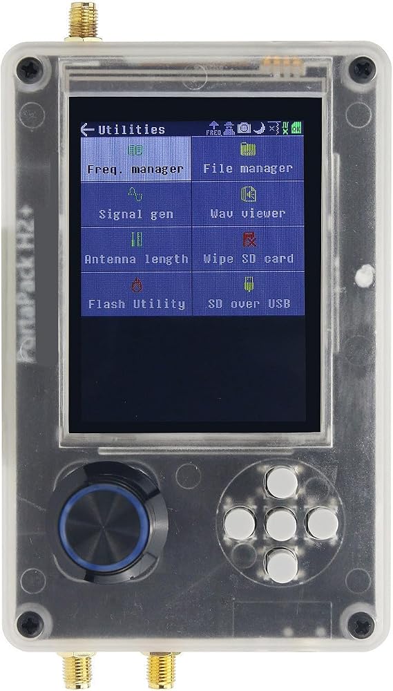 V1.8.0 Upgraded PortaPack H2 3.2 LCD Screen SDR Radio Kit Plastic Shell Finished 7 Antennas & USB Cable