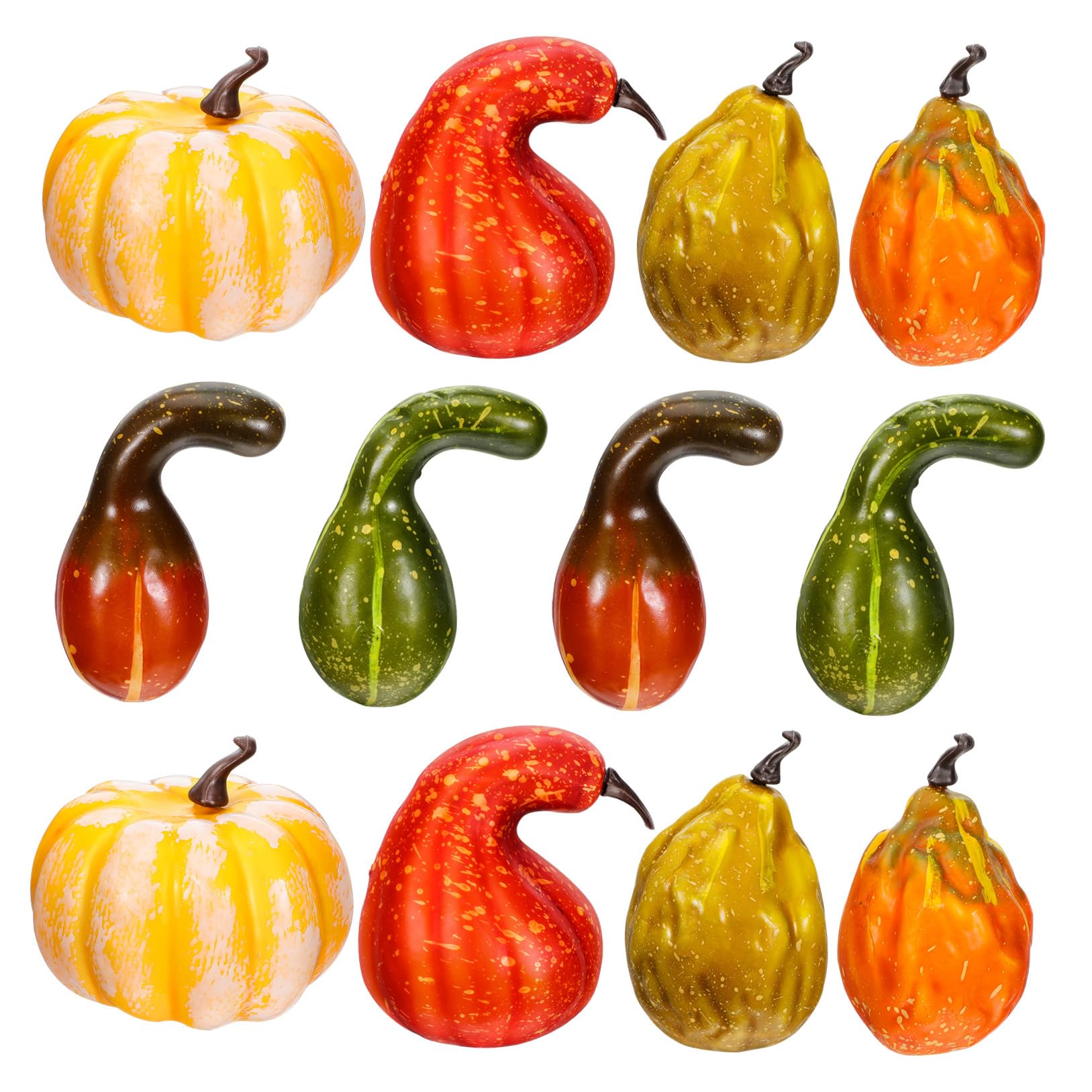Calabazas Artificiales Realistas PRETYZOOM de Alta Densidad para Mesa