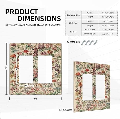 Vista 1025 de Cubiertas decorativas de salida de estrella de mar playera, tablero de madera azul de concha de mar de 1 banda, decoración individual GFCI, placa