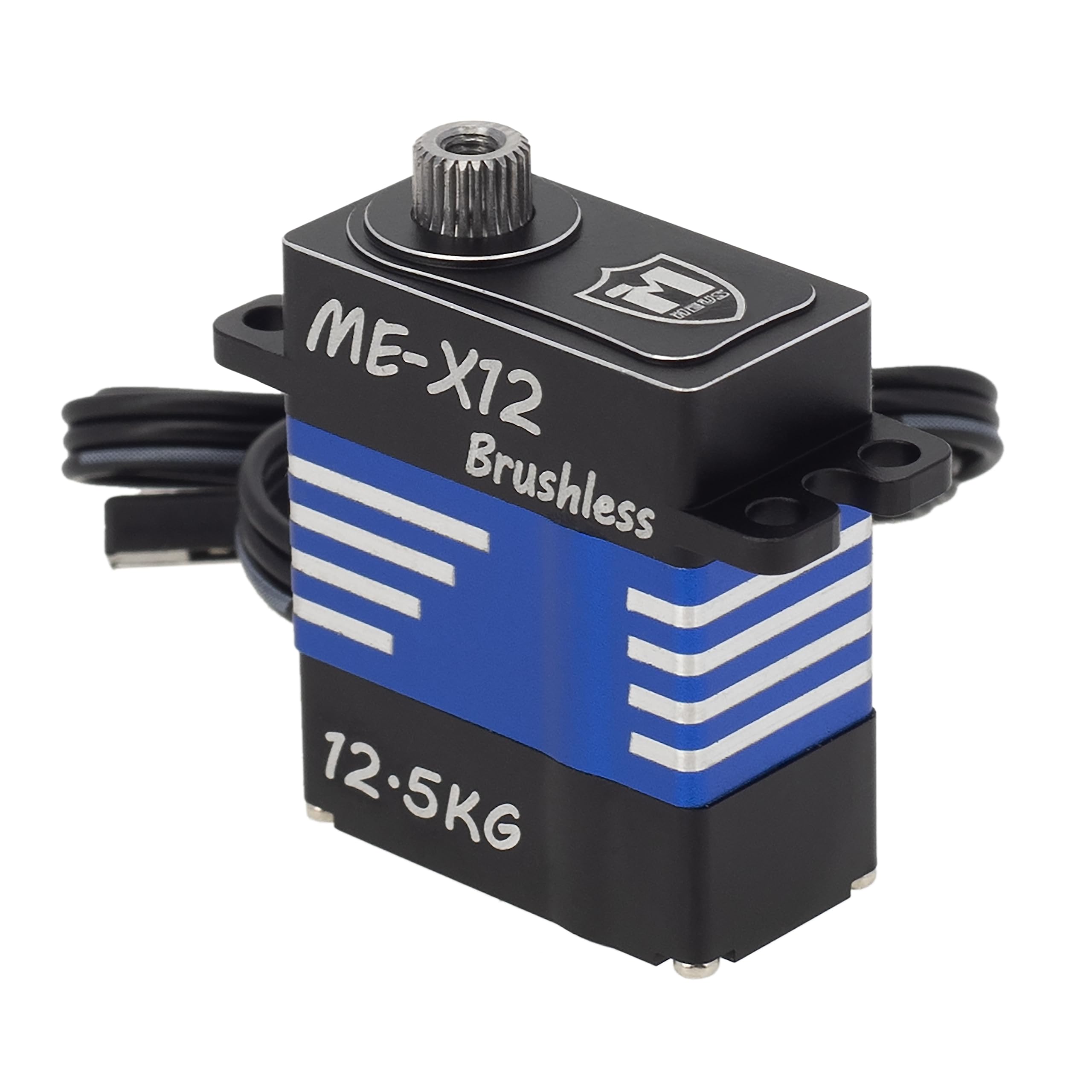 MEUS Racing Coreless RC Micro Servo con coppia elevata 6-8.4V per SCX24 TRX4M 1/24 1/18 RC Crawler Auto giocattolo Veicoli e accessori (V1, 12,5 kg)