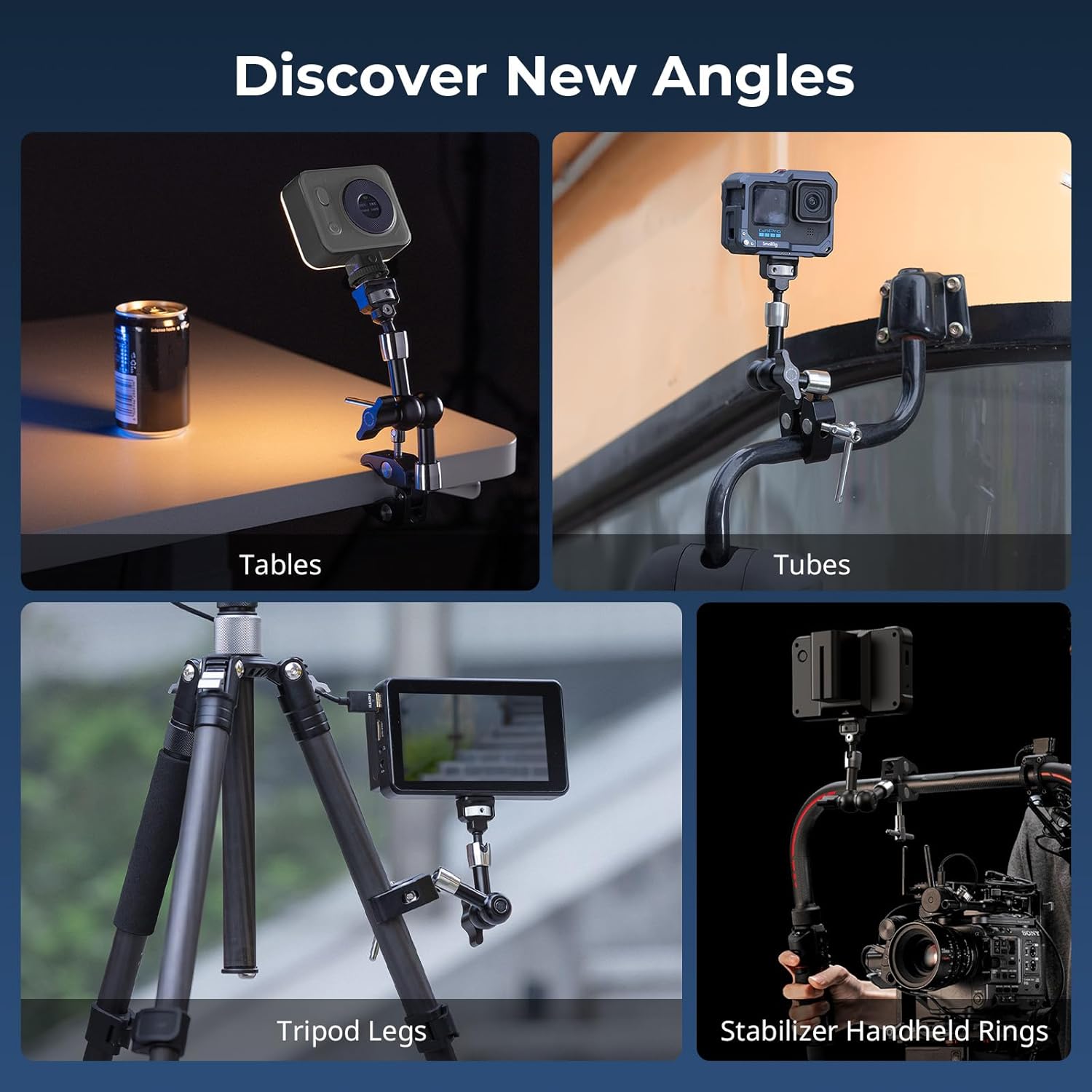 Various applications of the Magic Arm and Crab Clamp