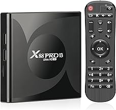 X88 PRO 13 Android TV Box, Android 13.0 RK3528 Quad-Core 4Go RAM 32Go ROM Support 8K 3D 2.4/5.0GHz WiFi 10/100M Ethernet BT5.0 HDMI 2.0 H.265 Smart TV Box
