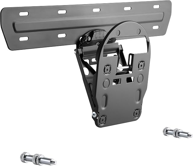 RICOO SQ4965 No-Gap Wall Mount for Samsung® Q7 Q8 & Q9 Screens Ultra Flat & Tilting TV Bracket for 49 55 & 65 Inch QLED Devices Super Slim Television Support Weight Capacity 110lbs Black