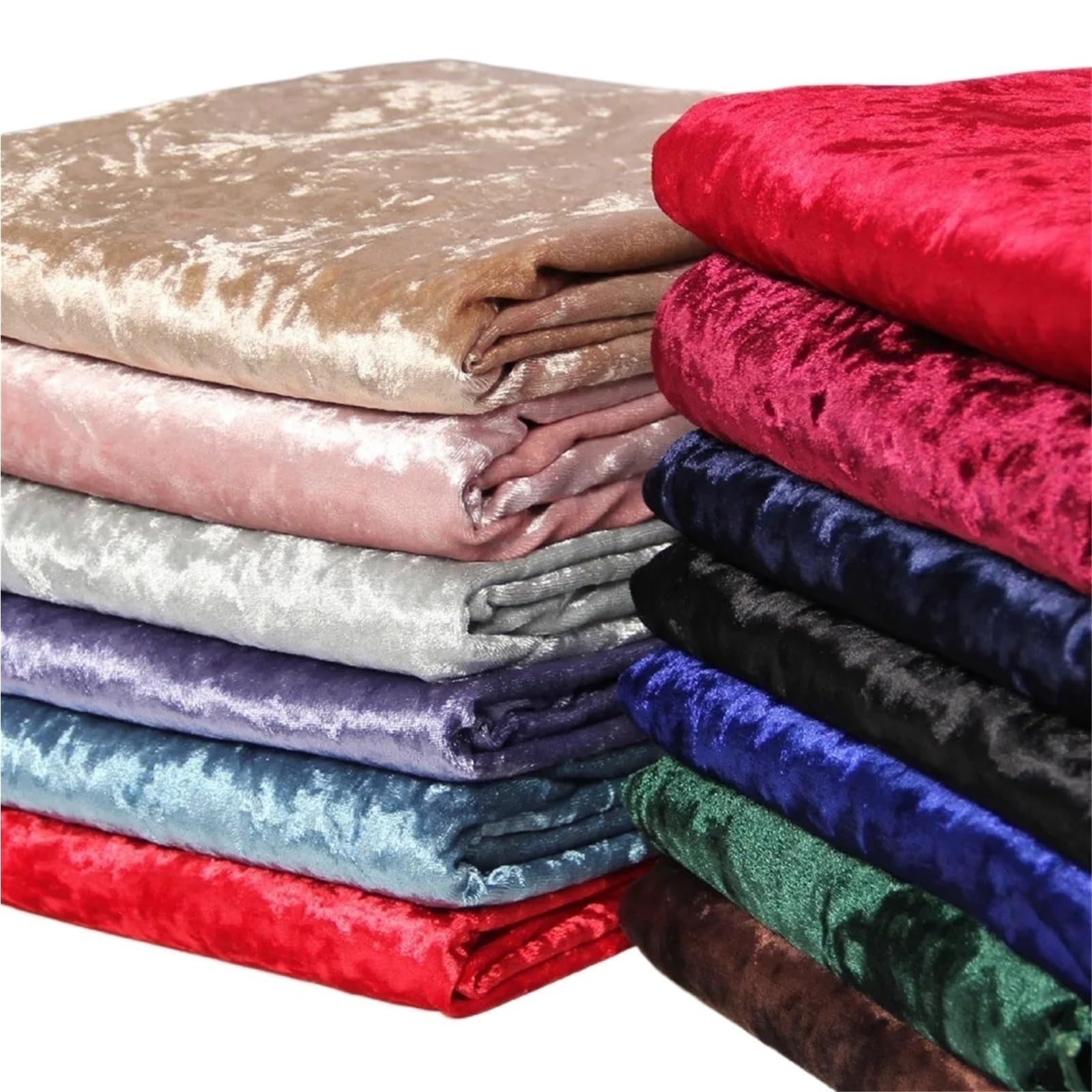 Tela elástica de terciopelo aplastado de 3/5/10 m para tapicería de sofá y cortina, tela para coser en rojo, negro, gris, verde azulado, verde, azul y rosa (6 gris oscuro, 160 cm x 5 m)