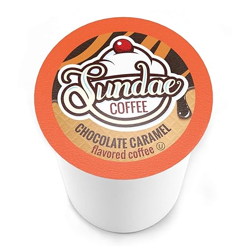 Miniatura 3 de Sundae - Cápsulas de café con sabor a helado, compatible con 2.0 Keurig K-Cup Brewer, (caramelo de chocolate) 48 unidades