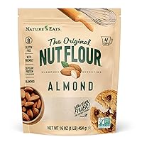 Vista 1 de Nature's Eats Harina de Almendras Superfina - Finamente Tamizada, Blanqueada, Harina de Nueces Sin Gluten para Pan, Mezcla para Panqueques
