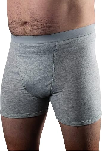 Conni Mens Calvin Underwear Boxer Shorts, Urinary Leak & Incontinence Pants, Light Incontinence Compatible 8.5 - 11.0 fl oz 250 - 280 cc, Suitable for Urinary Bleeding, Mens Kalven Boxer