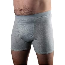 Conni Men's Calvin Underwear Boxer Shorts, Urinary Leak & Incontinence Pants, Light Incontinence Compatible 8.5 - 11.0 fl oz 250 - 280 cc, Suitable for Urinary Bleeding, Mens Kalven Boxer
