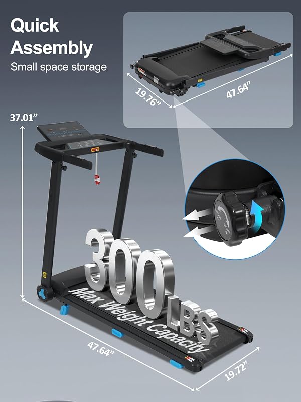 Merax Treadmill with Incline,3.0HP Small Treadmills for Home image 6