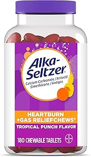 Alka-Seltzer Heartburn + Gas ReliefChews, Antacid + Antigas Chews for Fa...