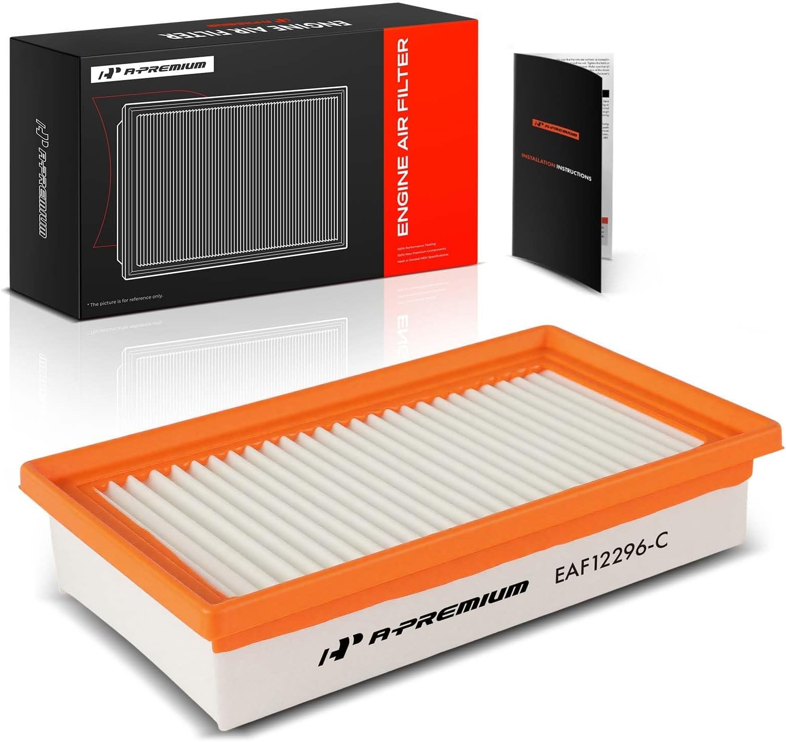 A-Premium Front Engine Air Filter Compatible with Hyundai Accent 2018-2022 & Kia Rio 2018-2023, 1.6L, Replace# 28113H9100, 281138100