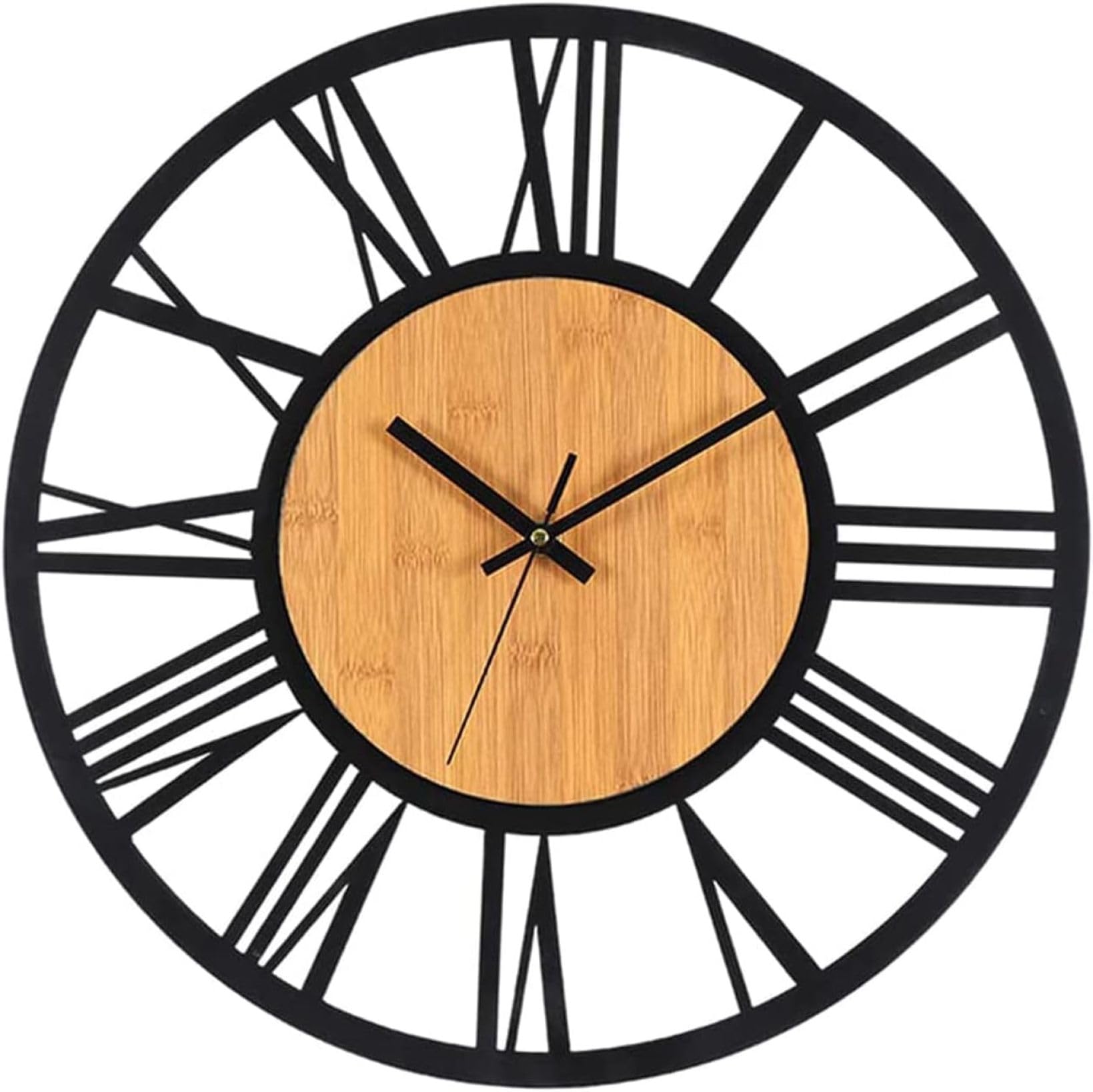 Amazon.co.jp: 壁掛け時計 かけ時計 15.7インチ 鉄 中空壁時計