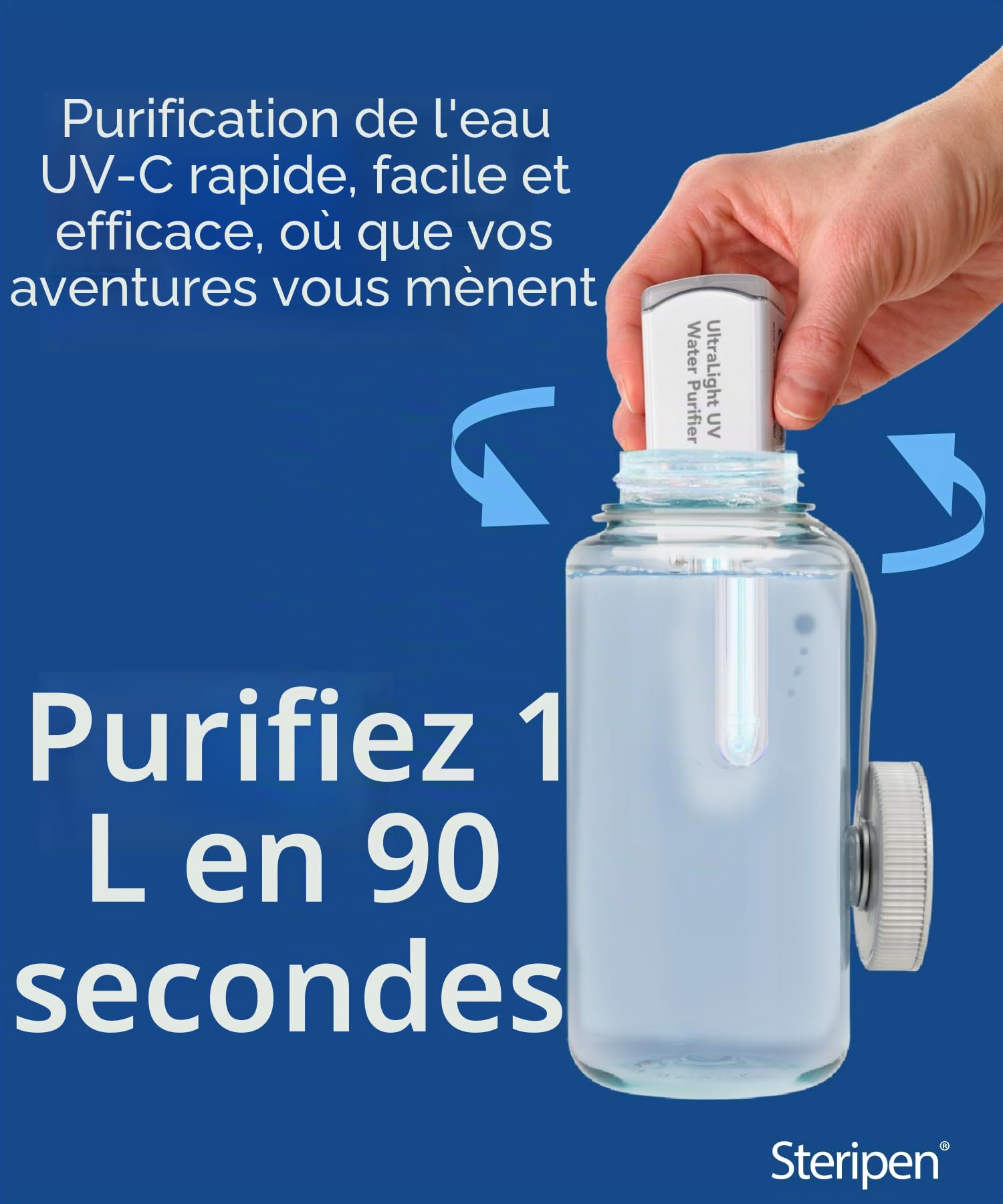 SteriPen UltraLight traveler UV purificateur d'eau, taille unique, Blanc