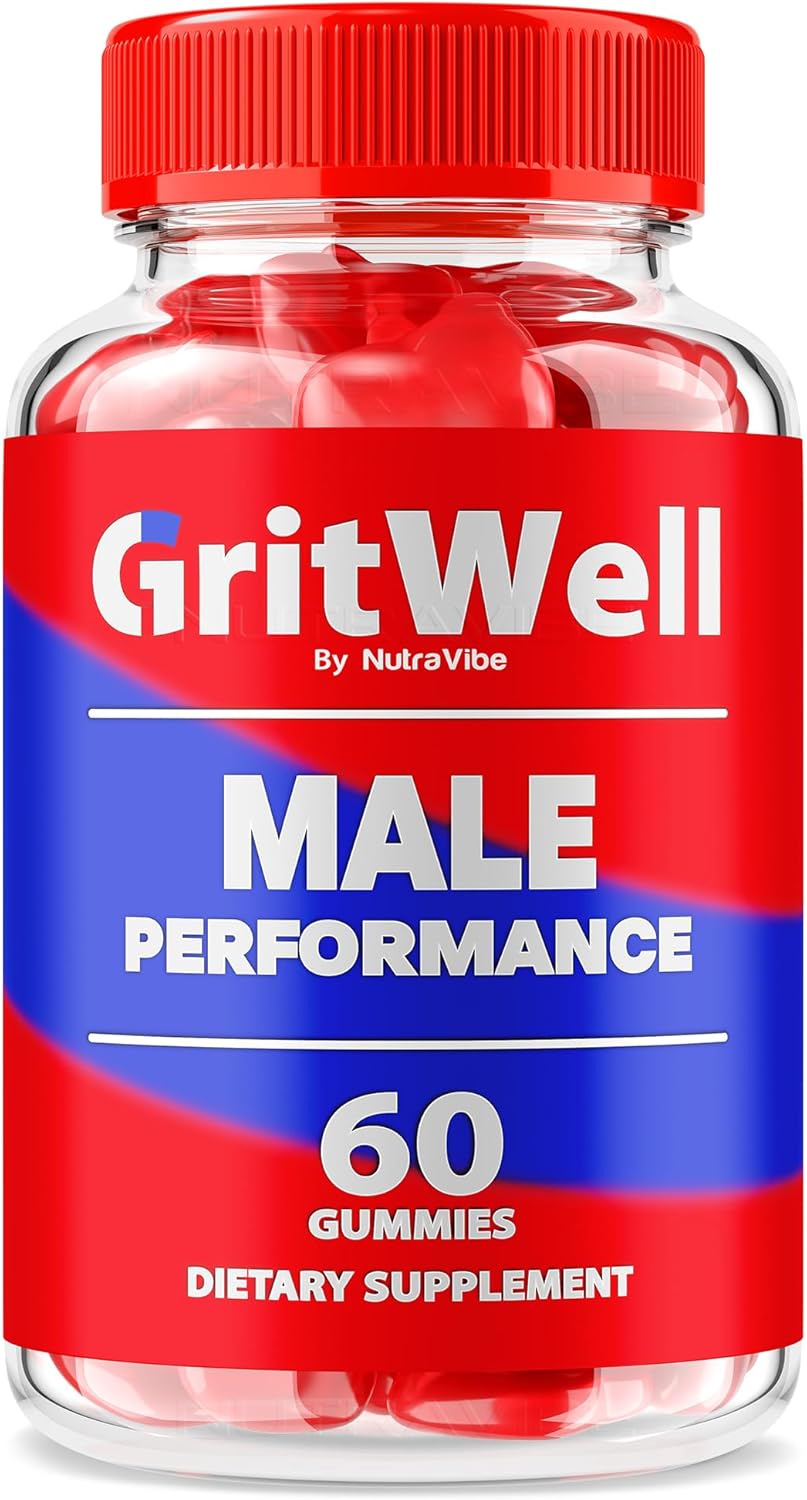 GritWell Gummies – Official Grit Well Daily Fitness Formula with Premium Blend for Natural Energy, Stamina & Drive Support for Active Body | Great-Tasting Performance Gummys (60 Gummies)