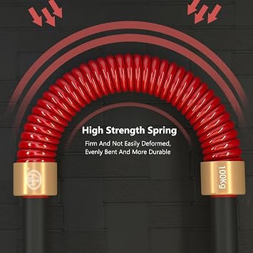 Power Twister Bar, 80-120KG Strength Training Bar Heavy Duty Strong Spring Arm Builder Home Chest Expander for Arm Upper Body Shoulder Forearm and Bicep